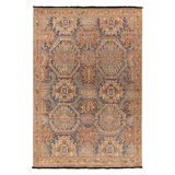 Burano Hand Knotted Wool Floral Area Rug