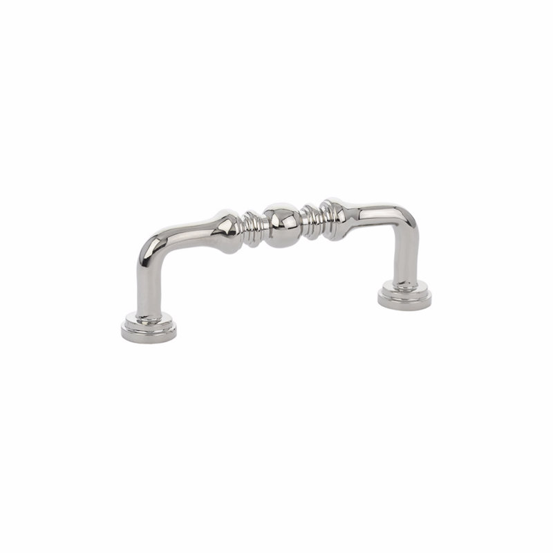 Emtek Spindle Cabinet Pull 3" Center-to-Center, Polished Nickel