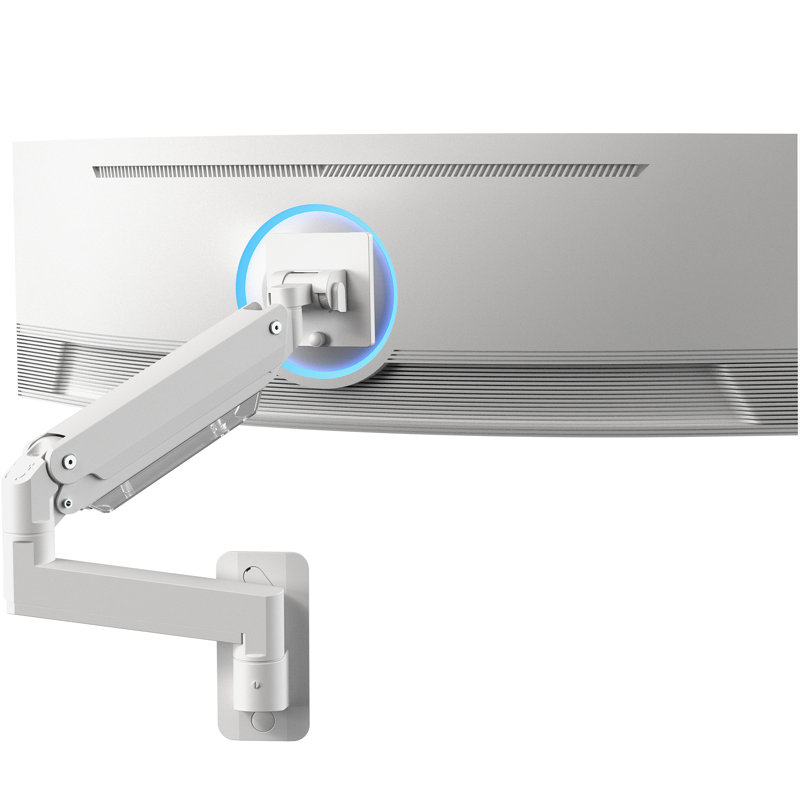Support mural avec tablette Vivo, peut supporter jusqu'à 44 lb, Blanc