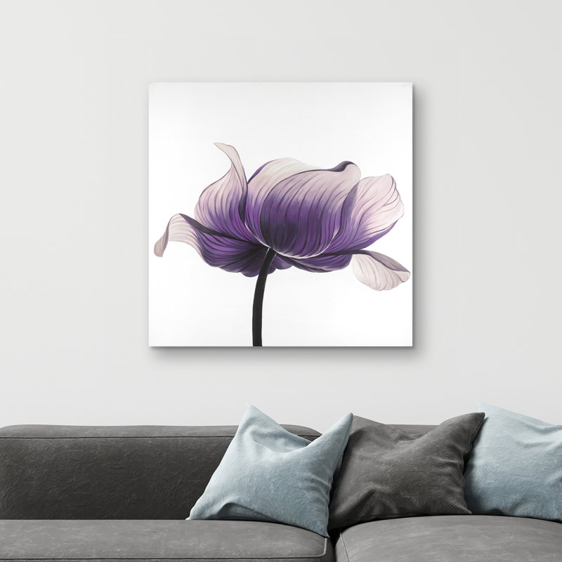 anemone flower - 32"x32" art on canvas