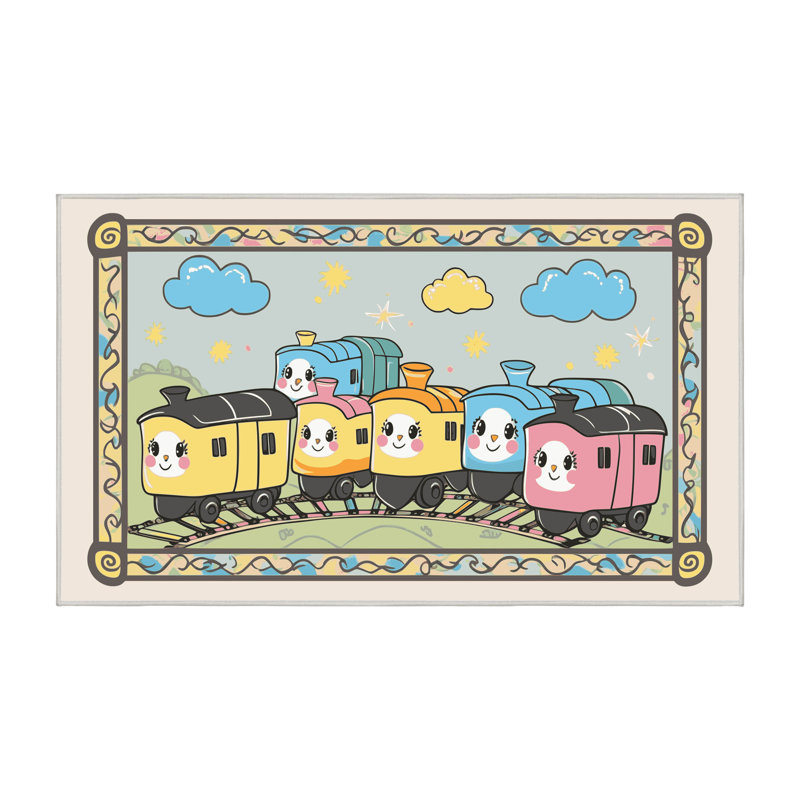 Tapis pour enfants East Urban Home, Rectangulaire 8 pi x 12 pi
