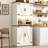 72" Kitchen Pantry With LED Light, Power Outlet And Shelves At Doors.-1377239657