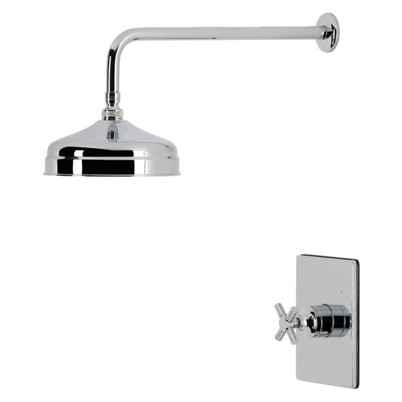 Robinet de douche à poignée simple Kingston, Chrome poli