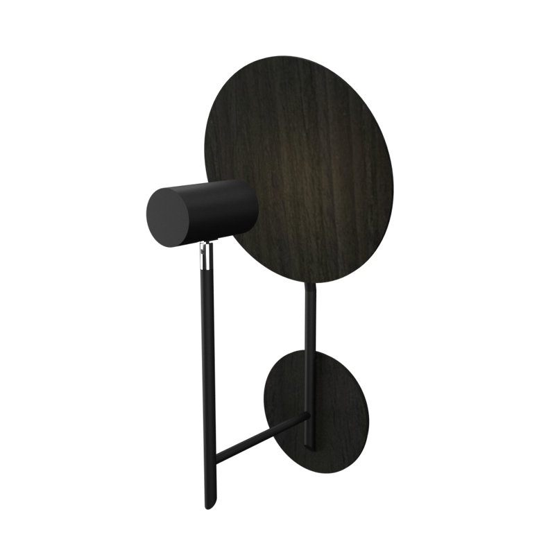 Dot 1 - Light Armed Sconce, Charcoal