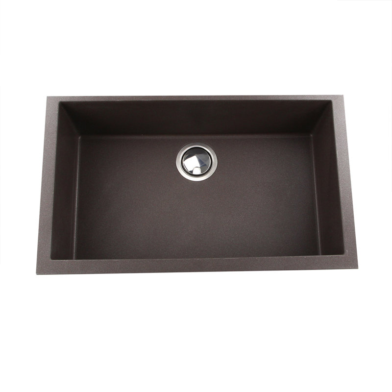 Plymouth 30'' L Single Basin Kitchen Sink, Brown