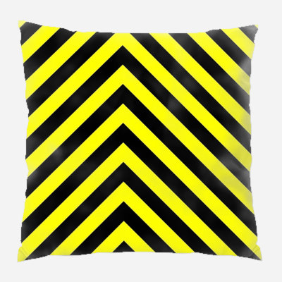Geometric Microsuede Reversible Throw Pillow