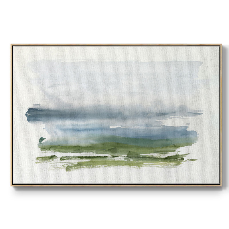 «Coastline Splash III», reproduction sur toile encadrée, H 27 po x l 41 po x P 2 po, Naturel