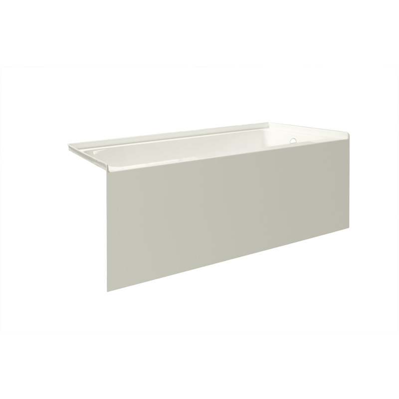 Signature 54'' x 30'' Soaking Acrylic Bathtub, Right, Biscuit
