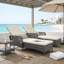 Coussin inclinable Costway Pe Rattan-123185678-112290068