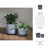 Charmayne Stoneware Ceramic Planter Set with Textured Design and Footed Base - Set of 2-1208997731