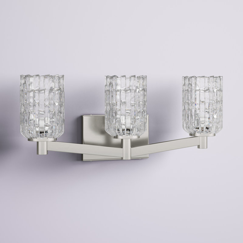 Samson 3 - Light Dimmable Vanity Light, Brushed Nickel