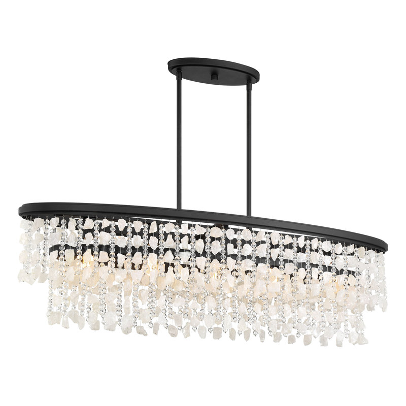 Minka Lavery Shimmering Elegance - 5 Light Island Light In Sand Coal Finish