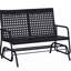 Banc de patio double en acier Shupe