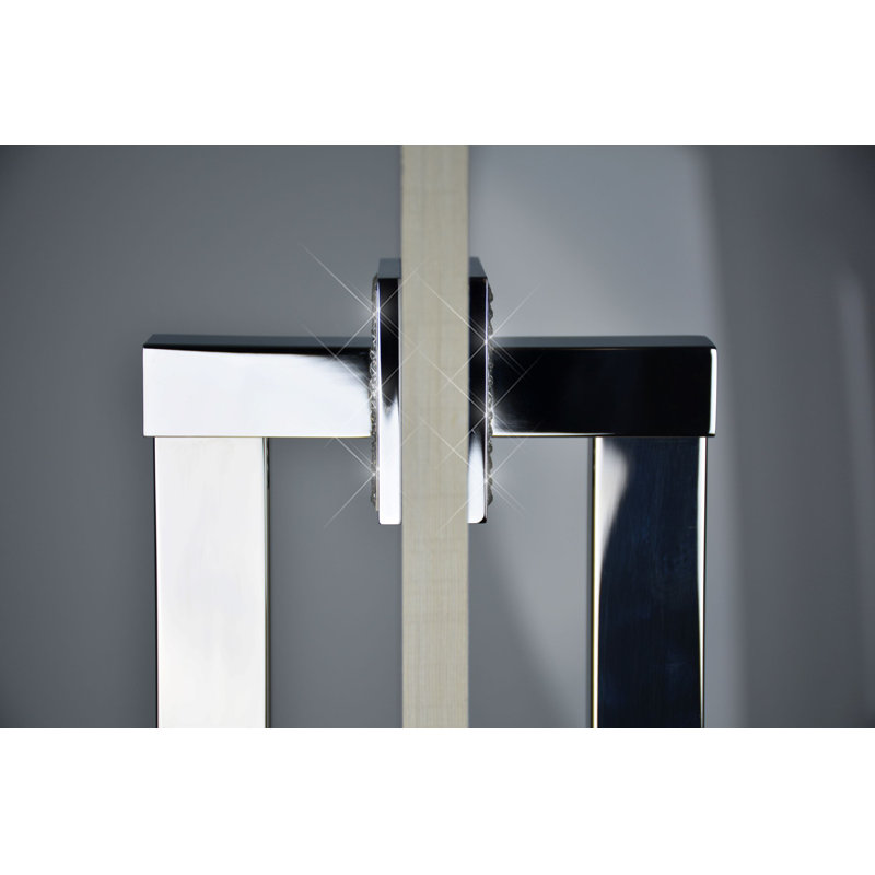 Ritz Back to Back Door Pull, Diamond Chrome