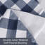 Nappe PEVA imperméable Buffalo Gingham avec envers en flanelle, repas intérieur et extérieur-131239486