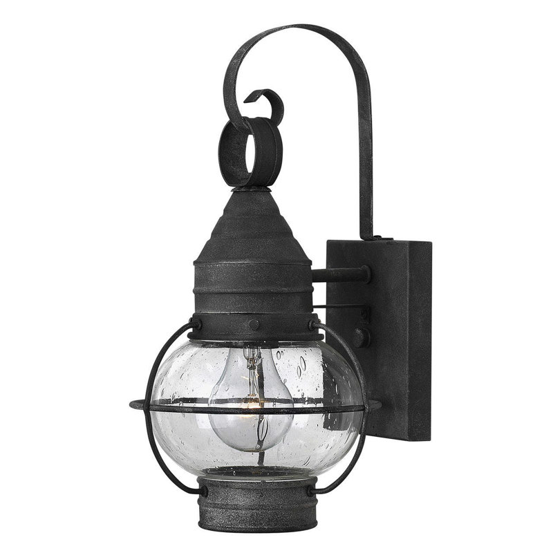 Jolie 1-Light Outdoor Wall Lantern, 60W Medium, 14" H x 7" W