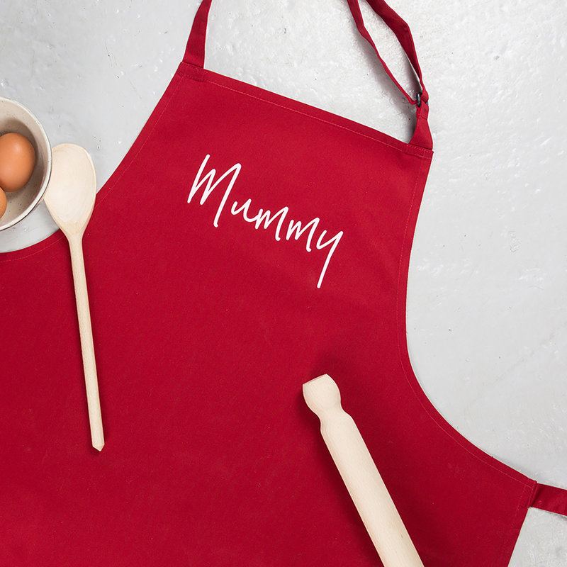 Mother's Day Solid Colour Bib Apron, Yes