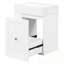 Meuble-lavabo mural avec lavabo et tablette latérale-1405692134