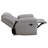 Rodden Chenille Upholstered Glider Recliner Chair Grey