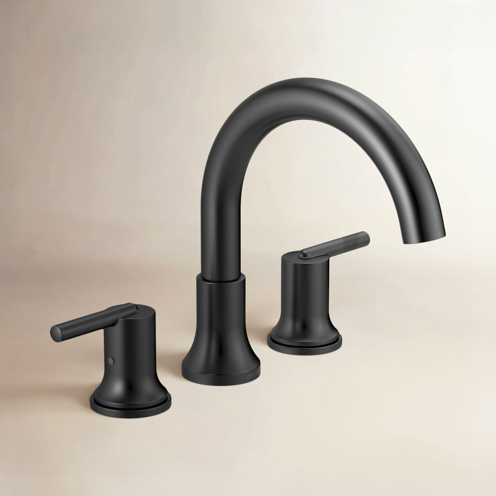 Trinsic Deck-Mounted Roman Tub Faucet, Matte Black