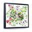 «Tropical Birds with on Blooming Tree», photographie sur toile à cadre flottant-59540978-59540975