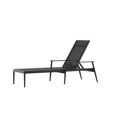 Elmerine 195cm Long Reclining Single Sun Lounger