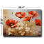 Art mural sur toile rouge et blanc