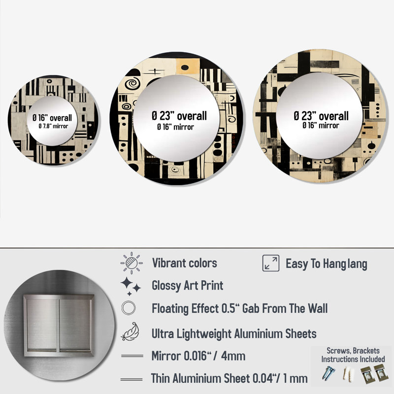 Miroir mural Eliut