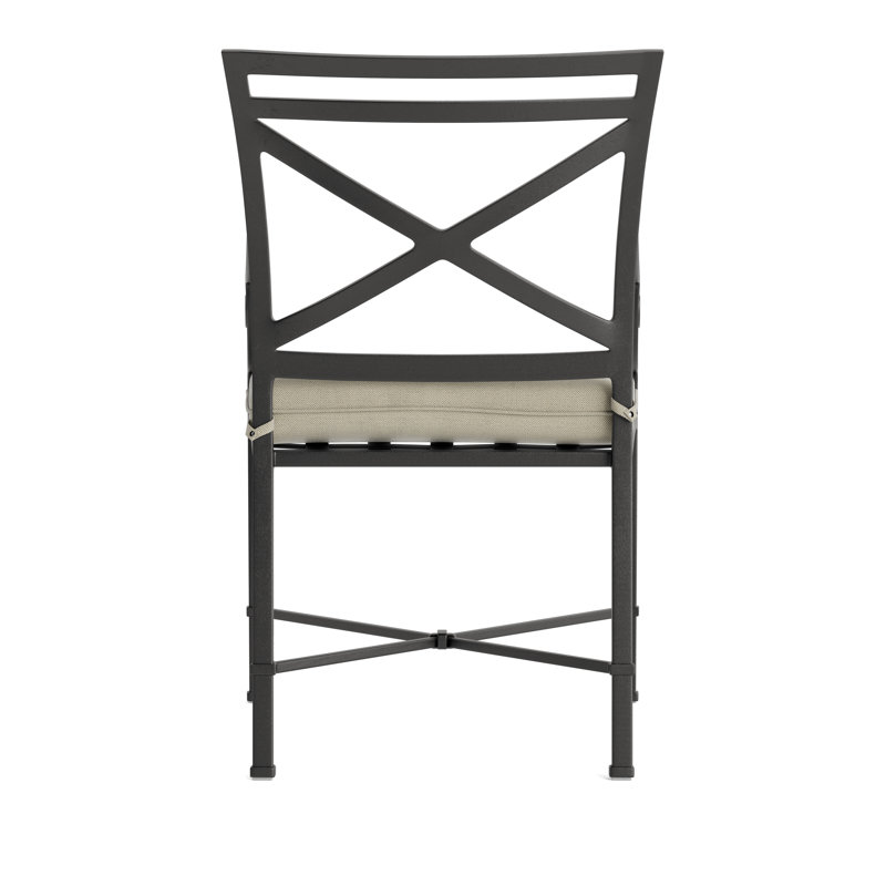 Venetian Outdoor Lounge Chair, Fusion Dove, Textured Pewter