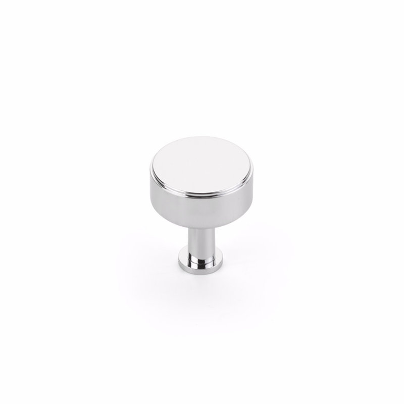 Pub House Round Knob, Polished Chrome