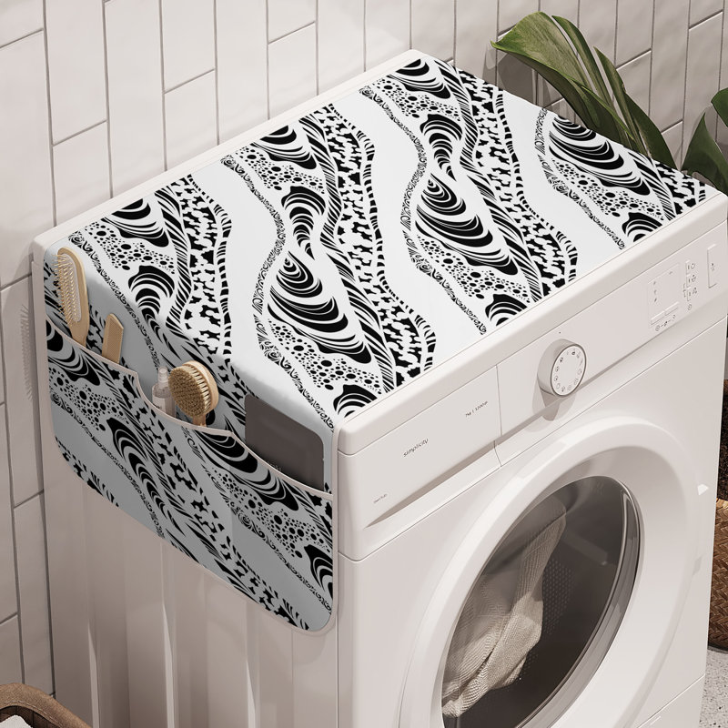 East Urban Home Abstract Washing Machine Organizer Pack of 2 47" x 18.5"
