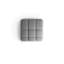 Sofia Luxe Silver Velvet Ottoman – Sculptural Modern Footstool for Modular Seating-424477838