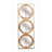 3-Piece Wall Mirror with Rectangular Frame