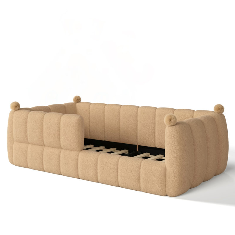 Lit simple tapissier Montessori, Twin, Natural