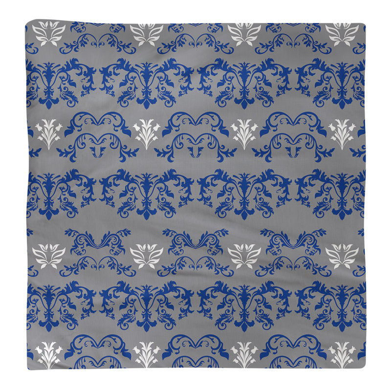 Serviette de football Seattle, Bleu / argenté / blanc, Coton, l 10 po x L 10 po