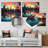 Colorful Pittsburgh Cityscape - Pittsburgh Metal Wall Art-1980477439