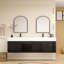 Finition du meuble-lavabo mural simple 72 po Jessica: chêne blanc-72495643