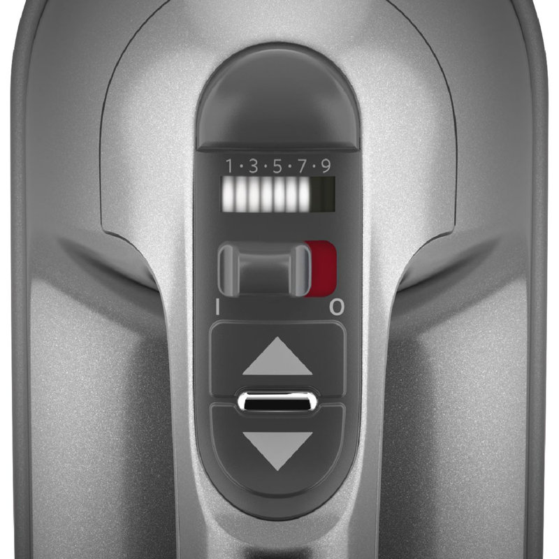 Accessoires pour batteur à main à 9 vitesses avec batteur turbo Kitchenaid, Contour argenté