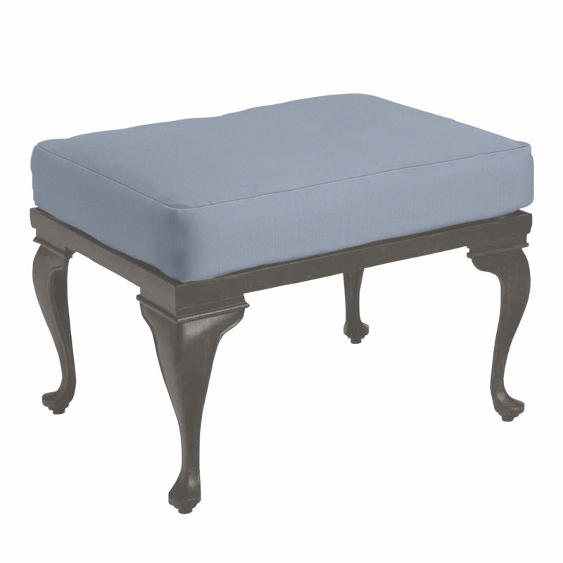 Repose-pieds en aluminium Provance - Gris ardoise, Pas de soudure, Rollo crème, Gris ardoise