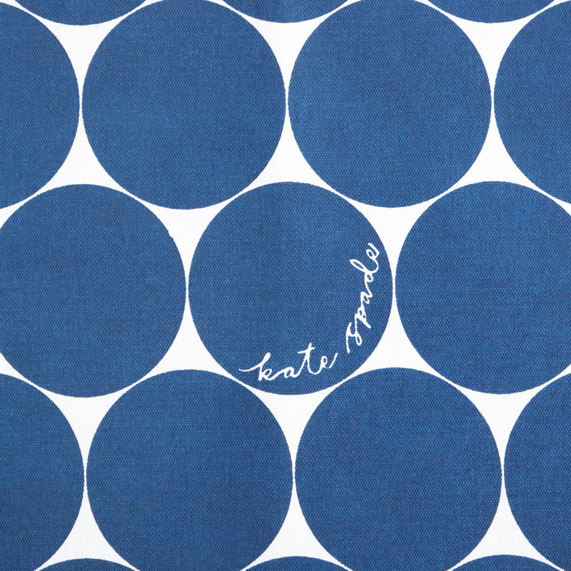 Loop And Dot 100% Cotton Rectangle, Blue/White