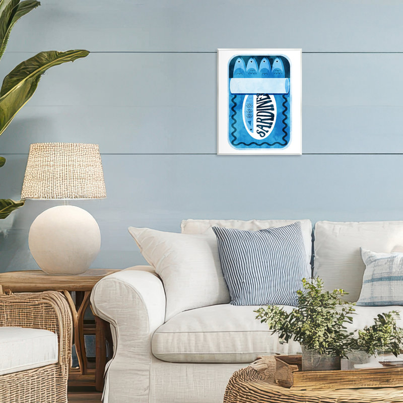 Plaque murale moderne en conserve de sardines, par Lil 'Rue