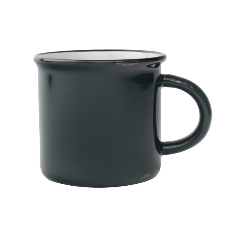 Tinware Stoneware Coffee Mug, Dark Slate
