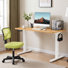 Ensemble de bureau: chaise de bureau en filet et bureau électrique
