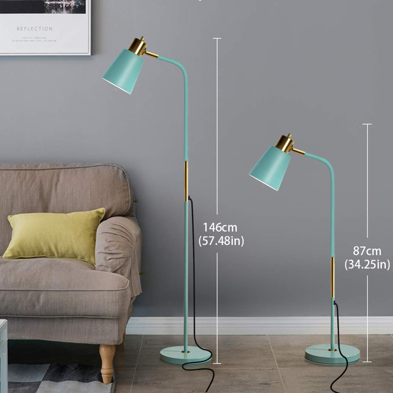 Gabreille 57.48'' Task Floor Lamp,  Green