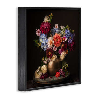 Assorted Flowers Arrangement Framed Giclee Art by Leah McLean
