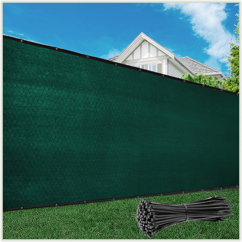 Green 6 ft x 50 ft UV-Resistant Privacy Fence Screen