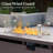 21" H X 51" W Metal Propane Outdoor Fire Pit Table With Cover-49716715