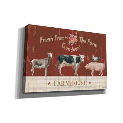 «Farm Patchwork II», impression sur toile tendue