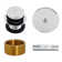 1-3/8" Fine Thread Tip-Toe Bathtub Drain Trim with One-Hole Overflow and 1-1/2" Adapter Bushing