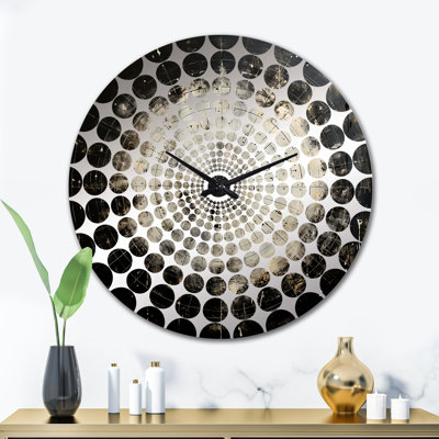 Minimalisme astrologie noir et blanc - horloge murale astrologie